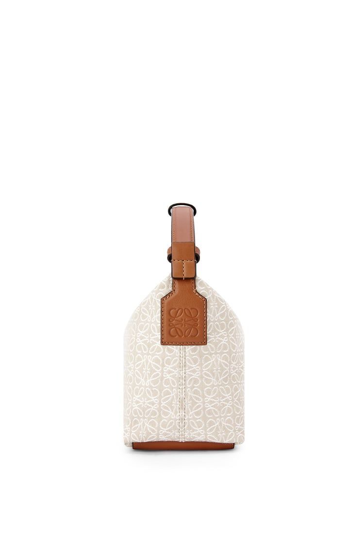 Small Cubi bag in Anagram jacquard and calfskin