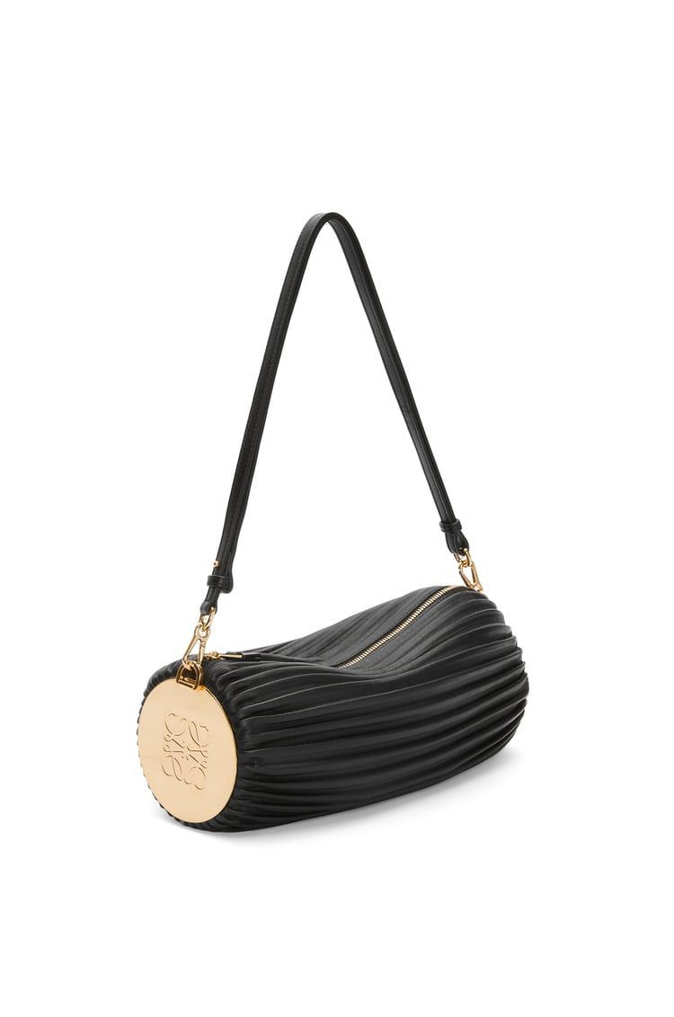 Bracelet pouch in nappa lambskin and brass