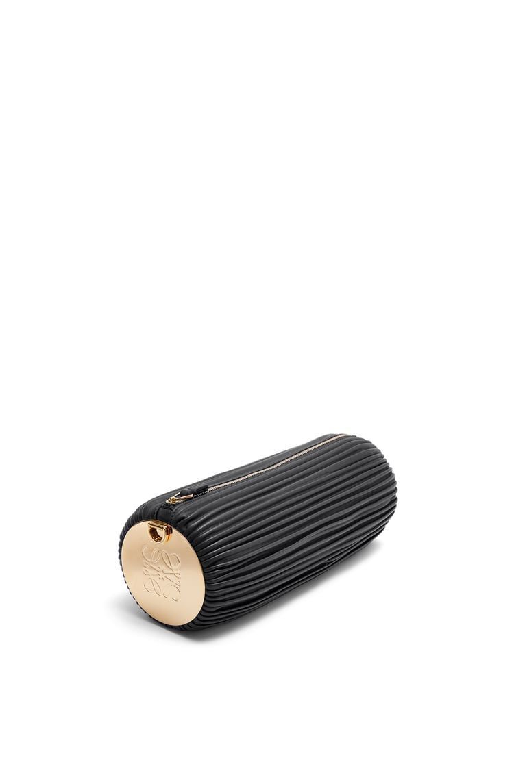 Bracelet pouch in nappa lambskin and brass