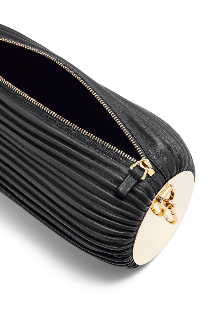 Bracelet pouch in nappa lambskin and brass