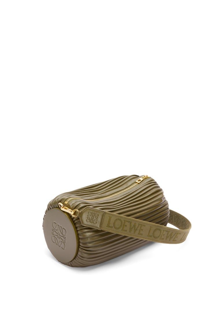 Large Bracelet pouch in pleated nappa