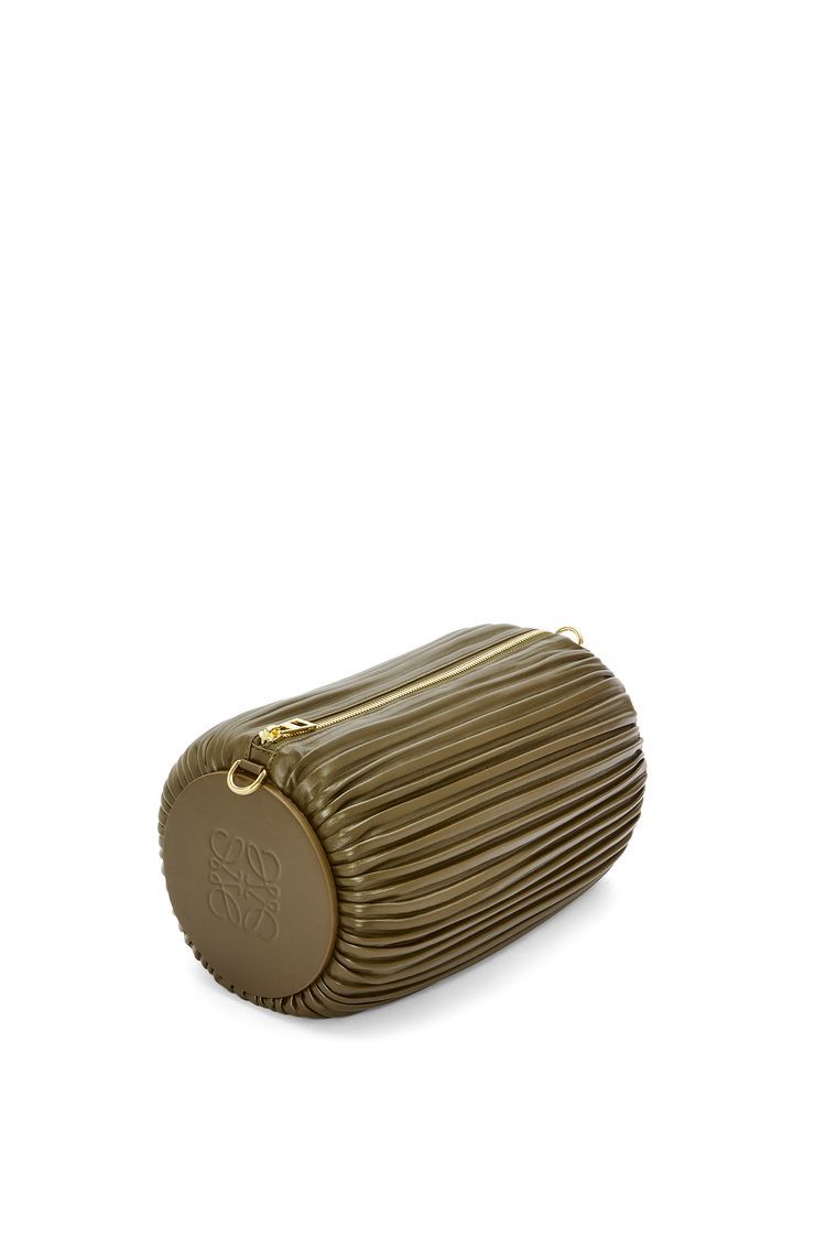 Large Bracelet pouch in pleated nappa