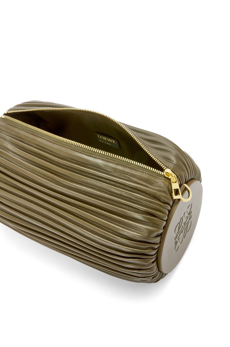 Large Bracelet pouch in pleated nappa