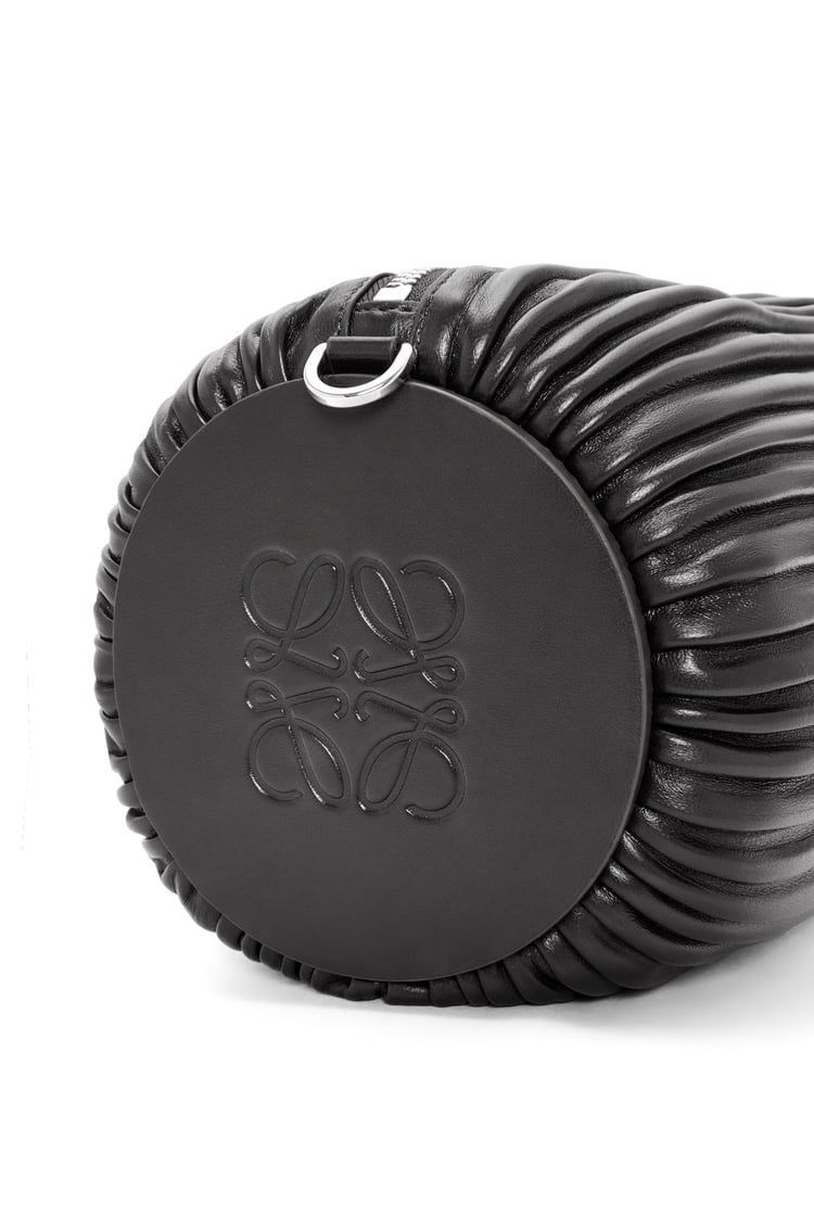 Large Bracelet pouch in pleated nappa