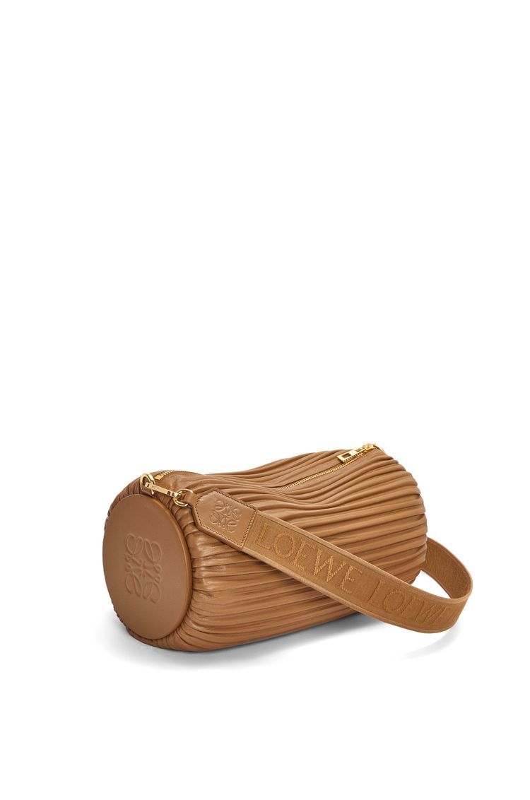 Large Bracelet pouch in pleated nappa