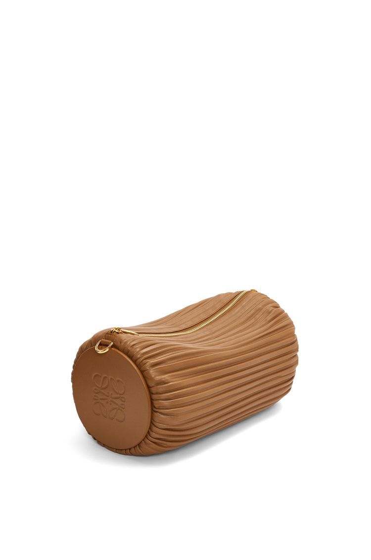 Large Bracelet pouch in pleated nappa