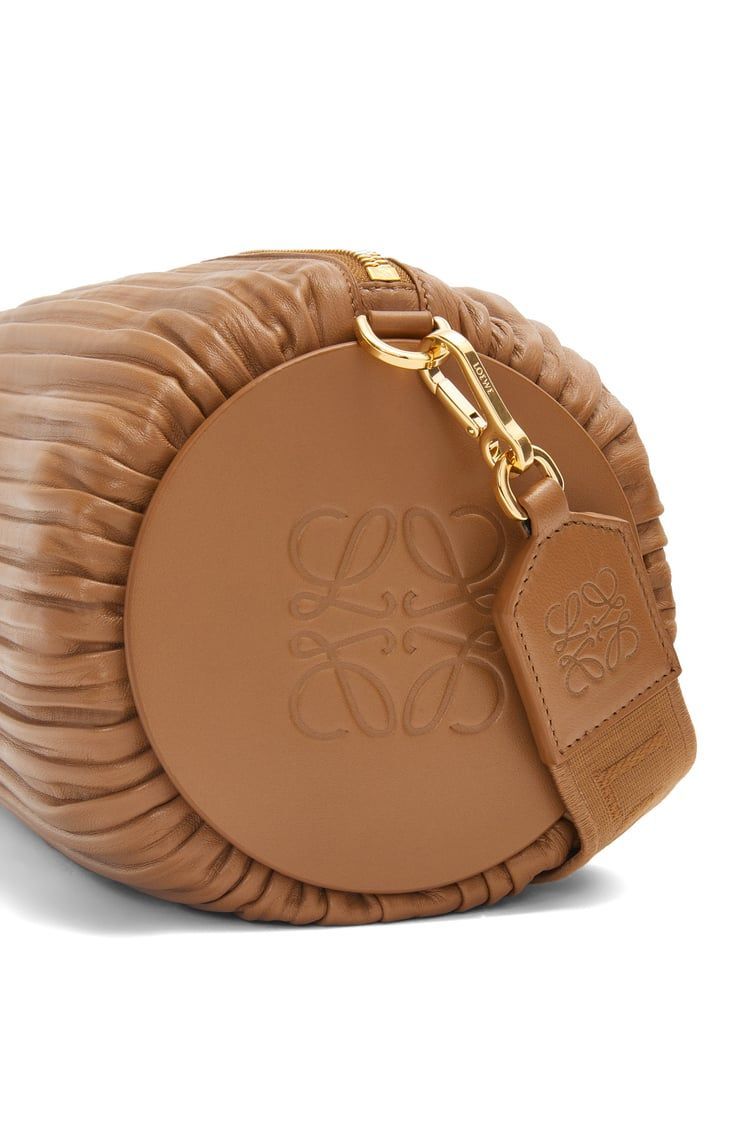 Large Bracelet pouch in pleated nappa