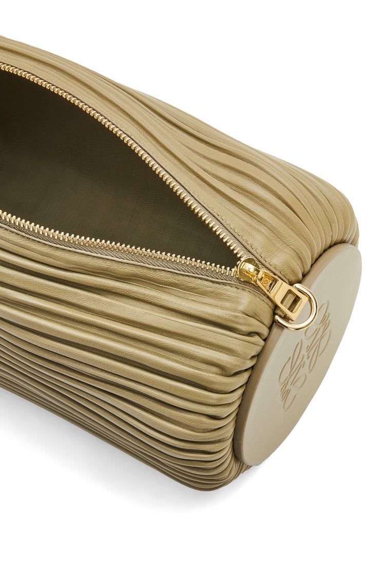 Large Bracelet pouch in pleated nappa