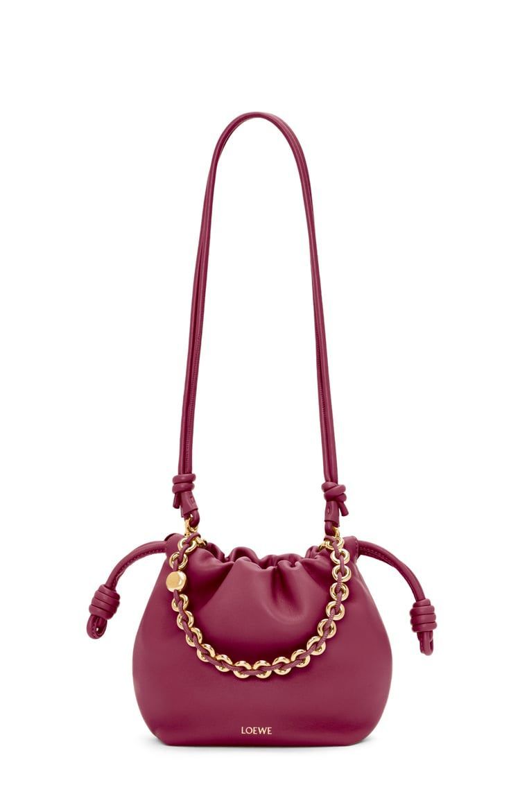 Mini Flamenco Purse bag in mellow nappa lambskin