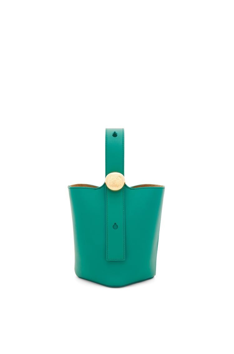 Mini Pebble bucket in mellow calfskin