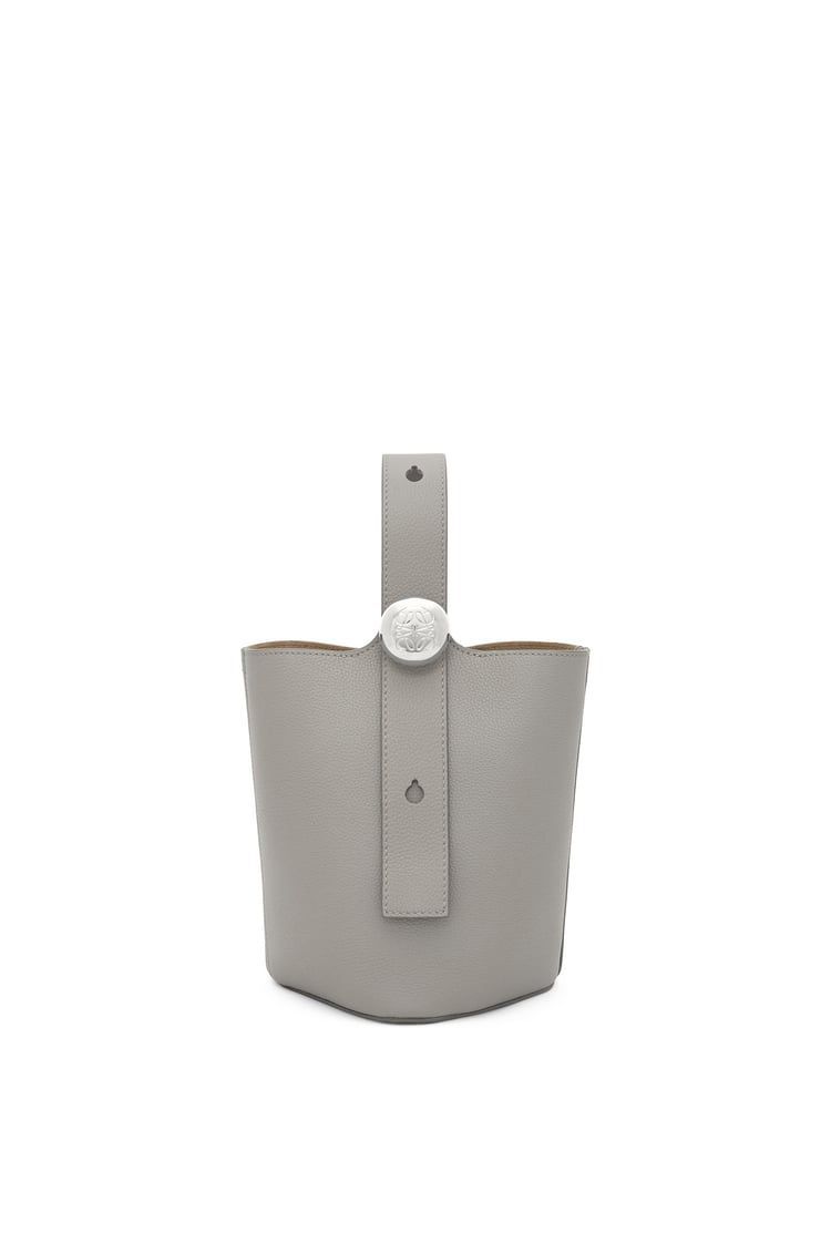 Mini Pebble Bucket bag in soft grained calfskin
