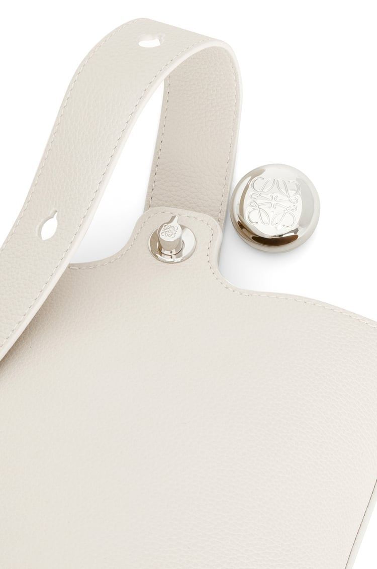 Mini Pebble Bucket bag in soft grained calfskin