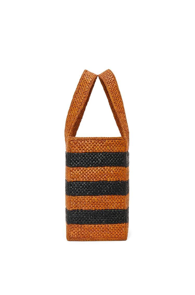 Medium LOEWE Font tote in raffia