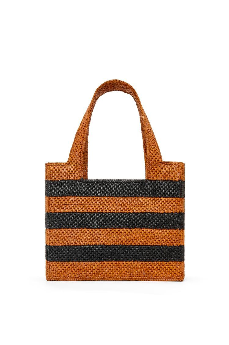 Medium LOEWE Font tote in raffia