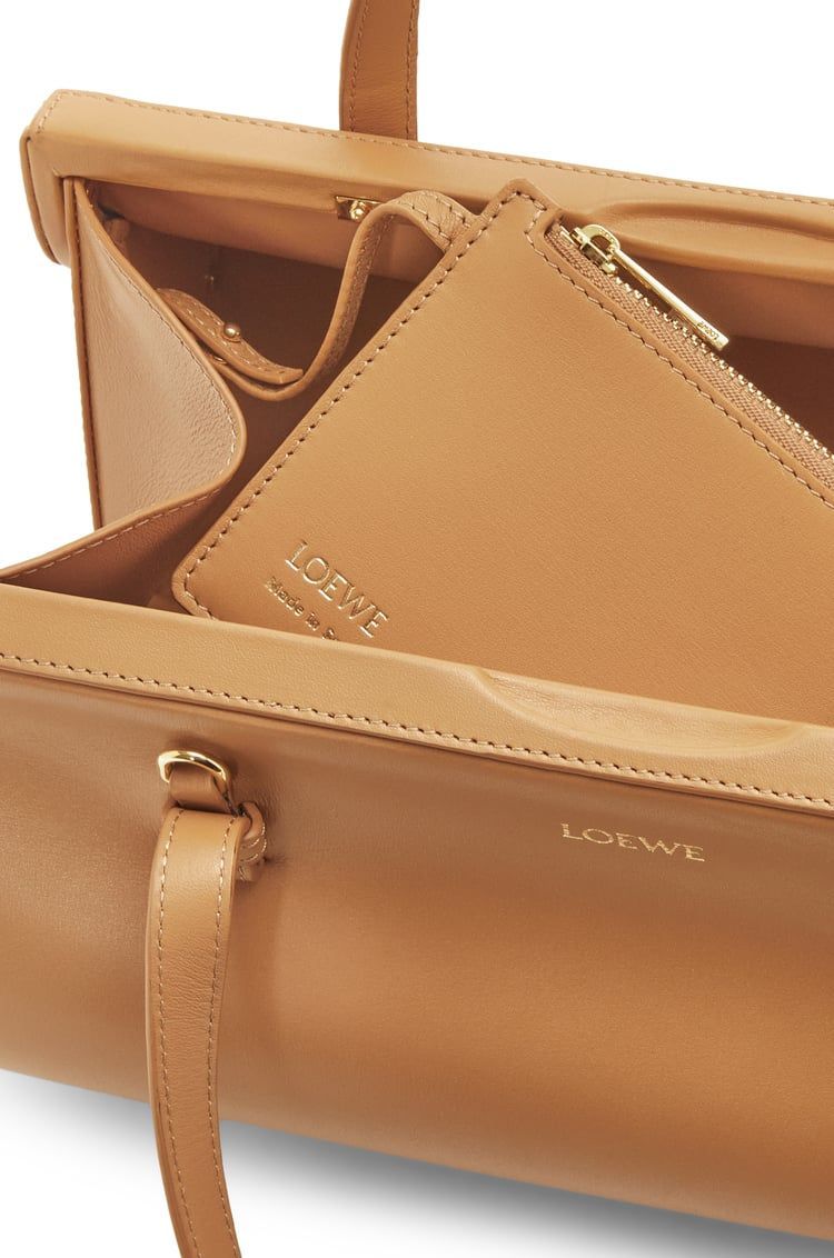 Small Clasp bag in silk calfskin