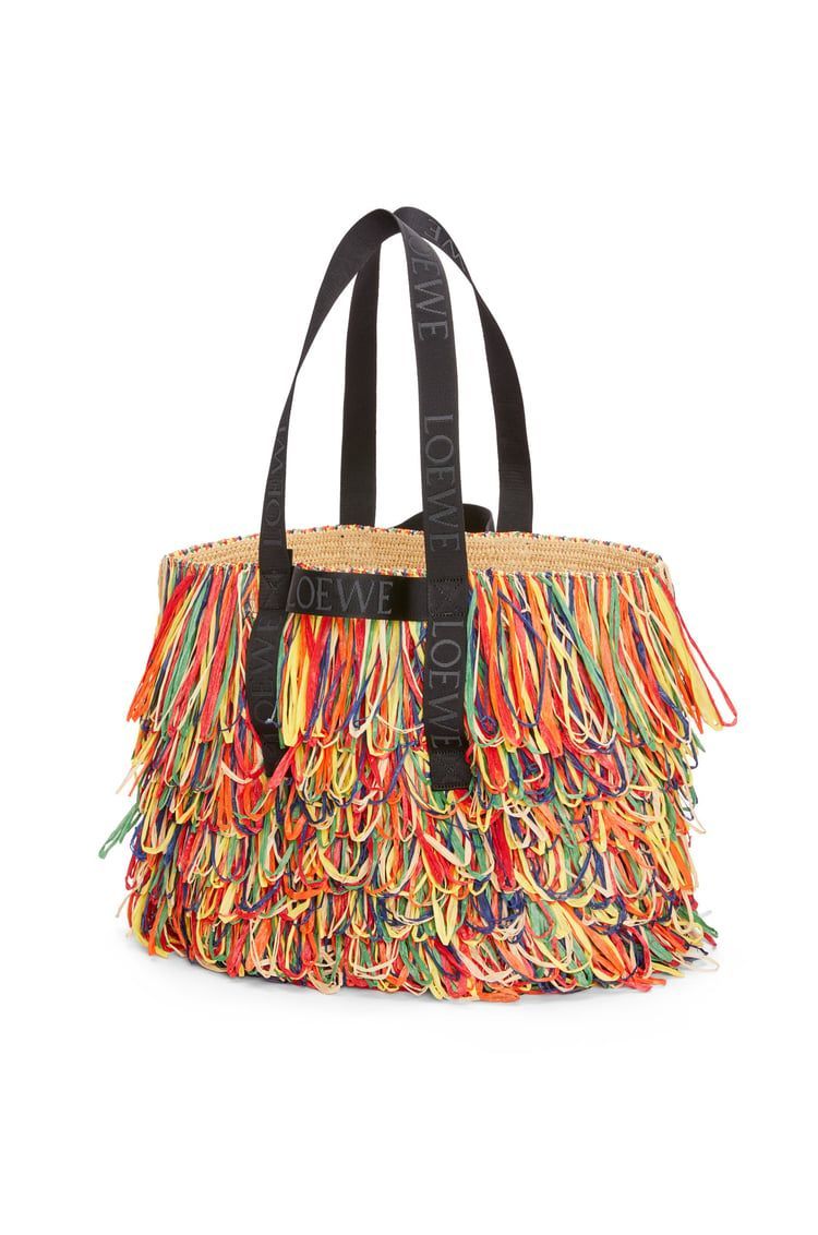 Fold Shopper in raffia