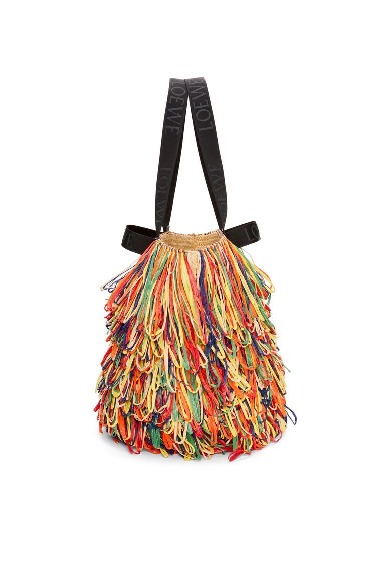 Fold Shopper in raffia