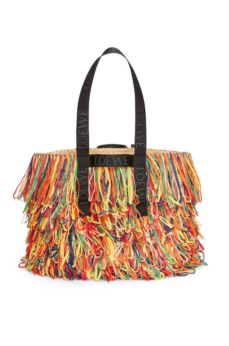 Fold Shopper in raffia