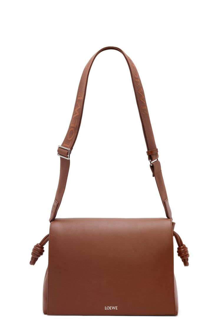 Flamenco satchel in shiny supple calfskin