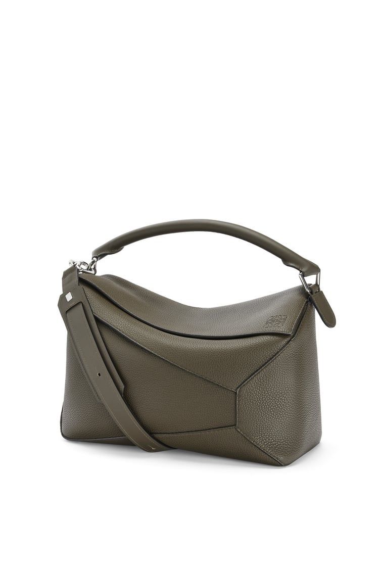 Large Puzzle bag in grained calfskin