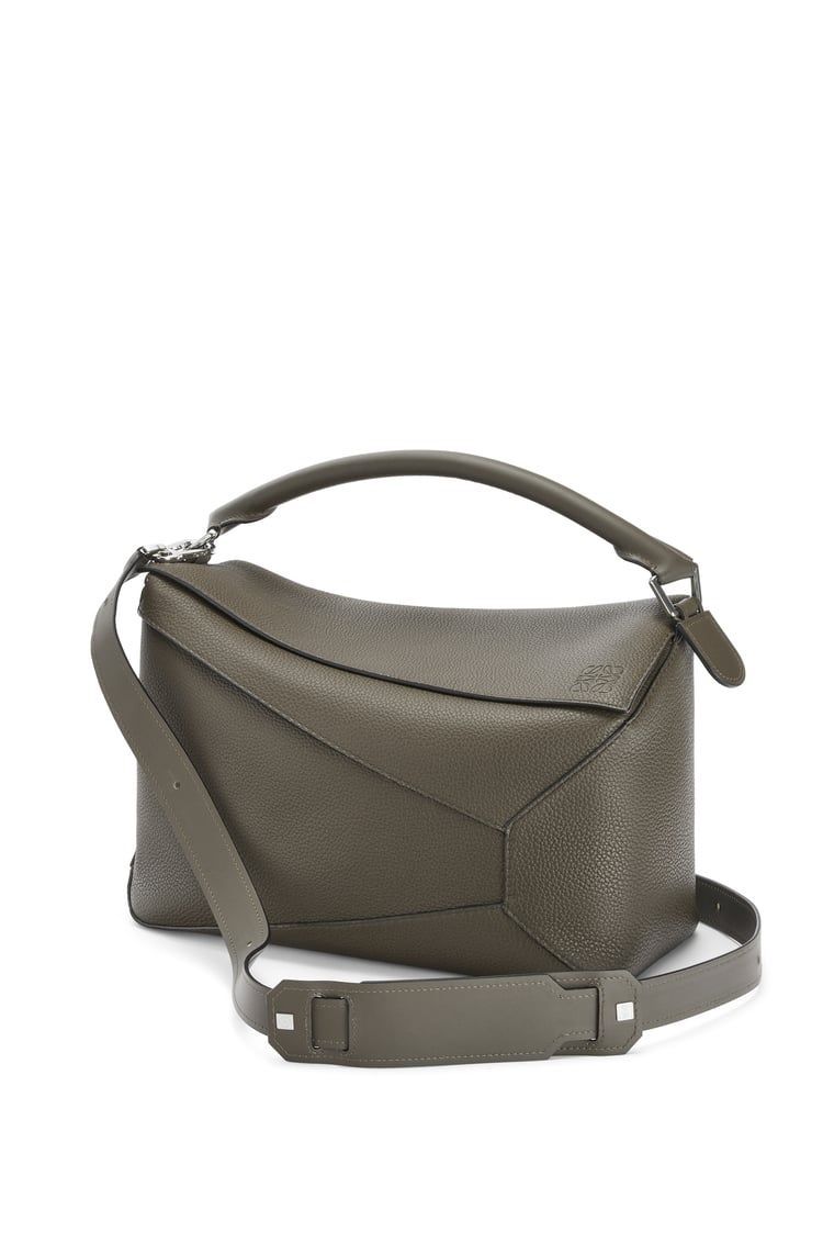 Large Puzzle bag in grained calfskin
