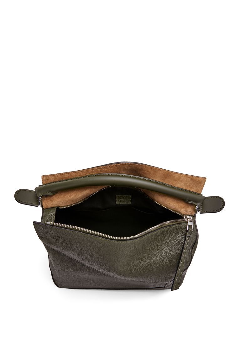 Large Puzzle bag in grained calfskin