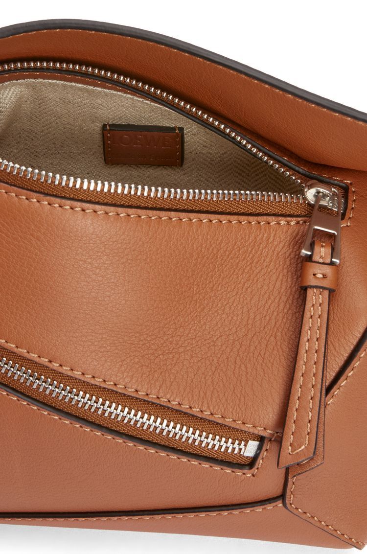 Mini Puzzle Bumbag in classic calfskin