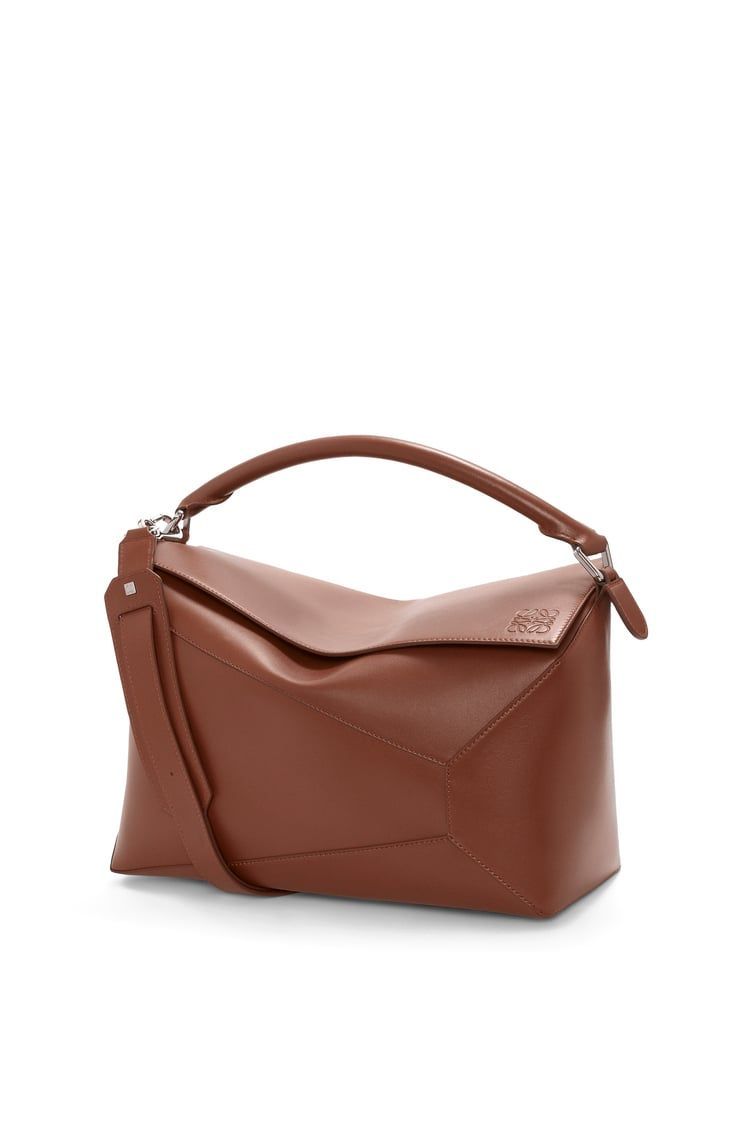 Large Puzzle bag in shiny calfskin