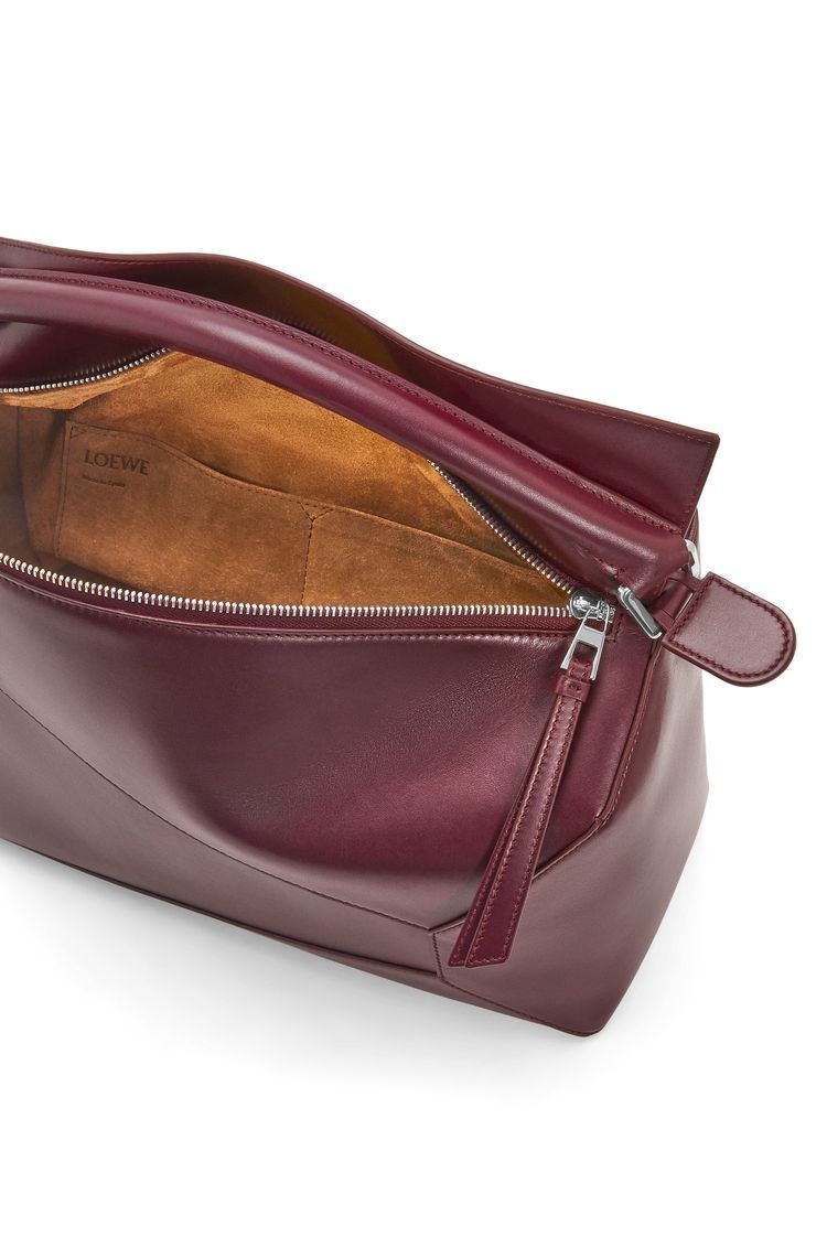 Large Puzzle bag in shiny calfskin