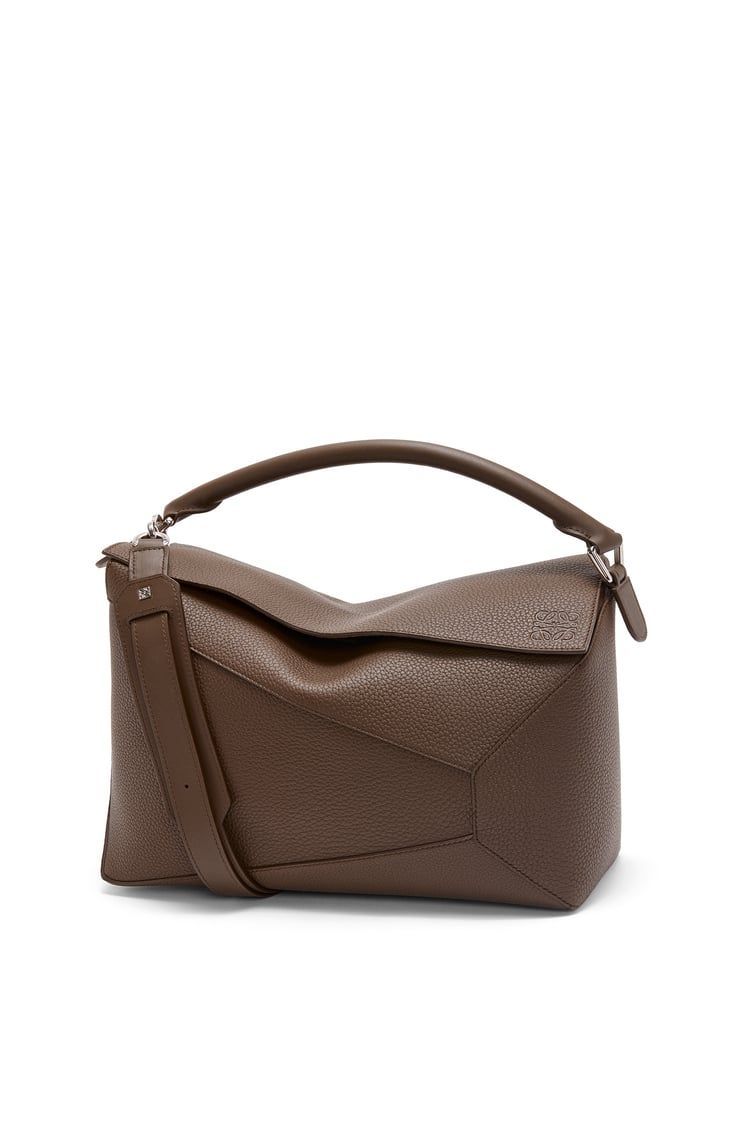 Large Puzzle bag in grained calfskin