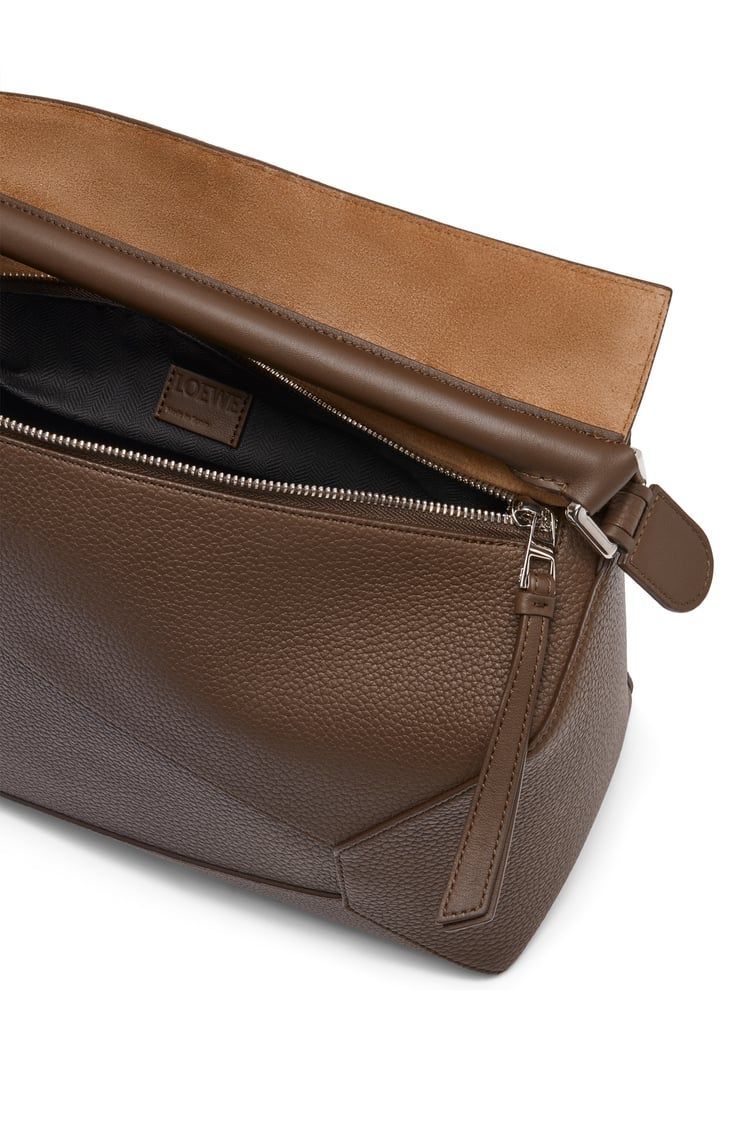 Large Puzzle bag in grained calfskin