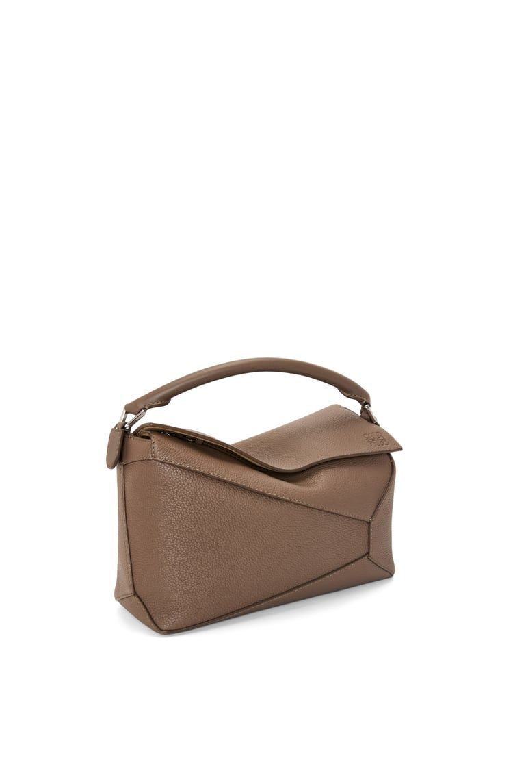 Puzzle bag in grained calfskin
