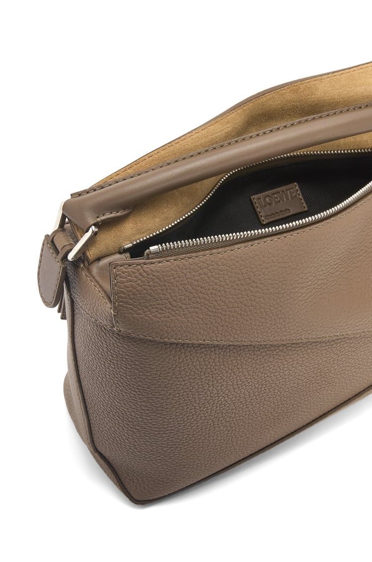 Puzzle bag in grained calfskin