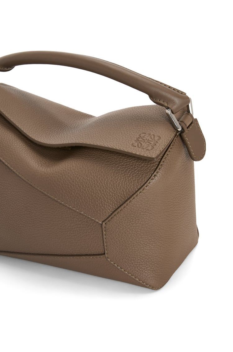 Puzzle bag in grained calfskin