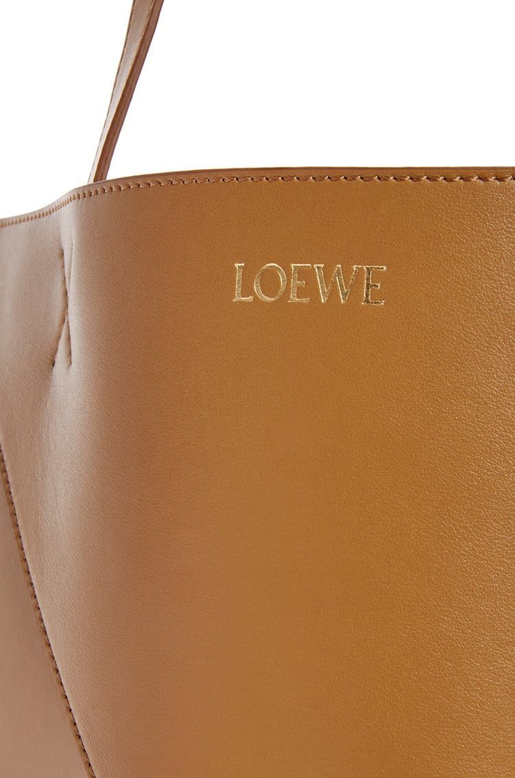 XXL Puzzle Fold Tote in shiny calfskin