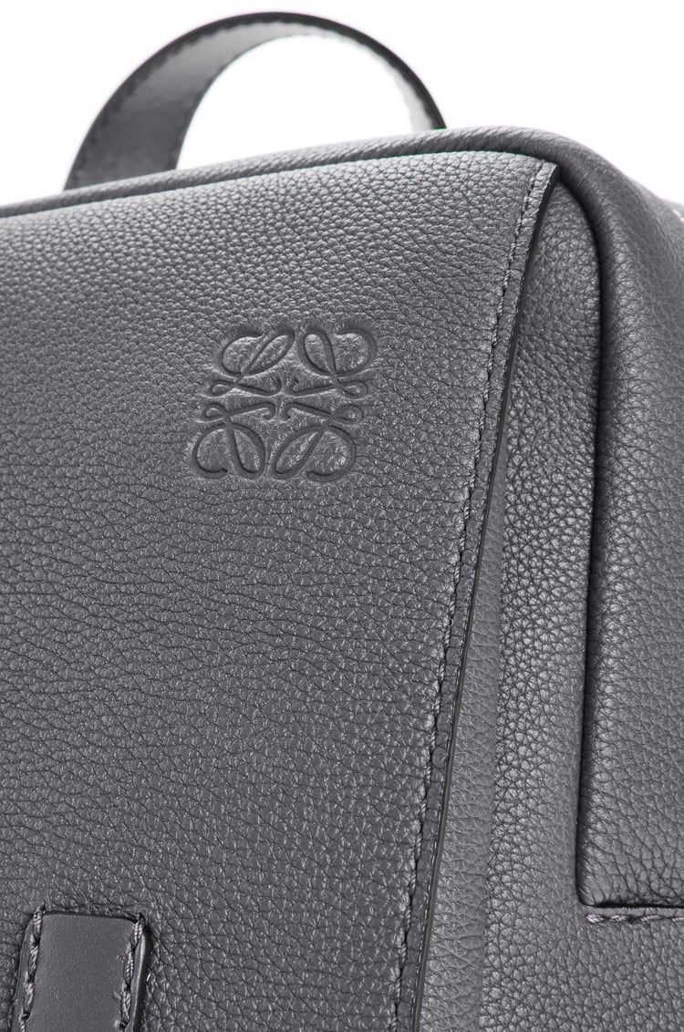 Military backpack in soft grained calfskin