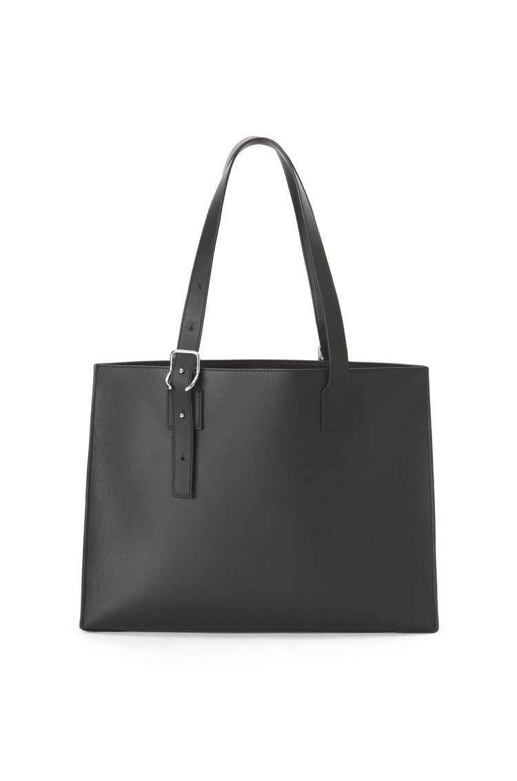 Buckle Horizontal Tote in classic calfskin