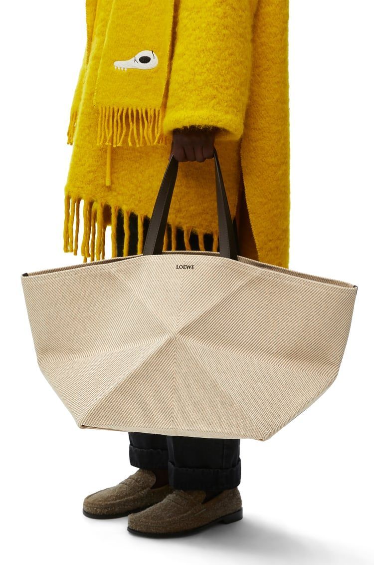 XXL Puzzle Fold Tote in jacquard