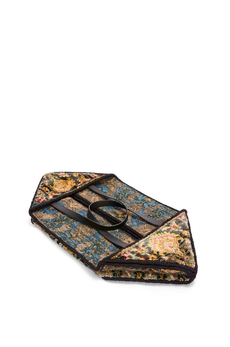 XXL Carpet Puzzle Fold Tote in silk and wool