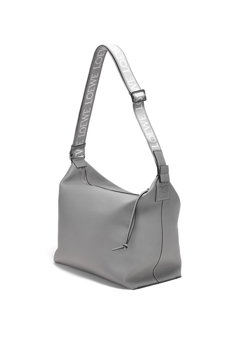 Cubi Crossbody bag in supple smooth calfskin and jacquard
