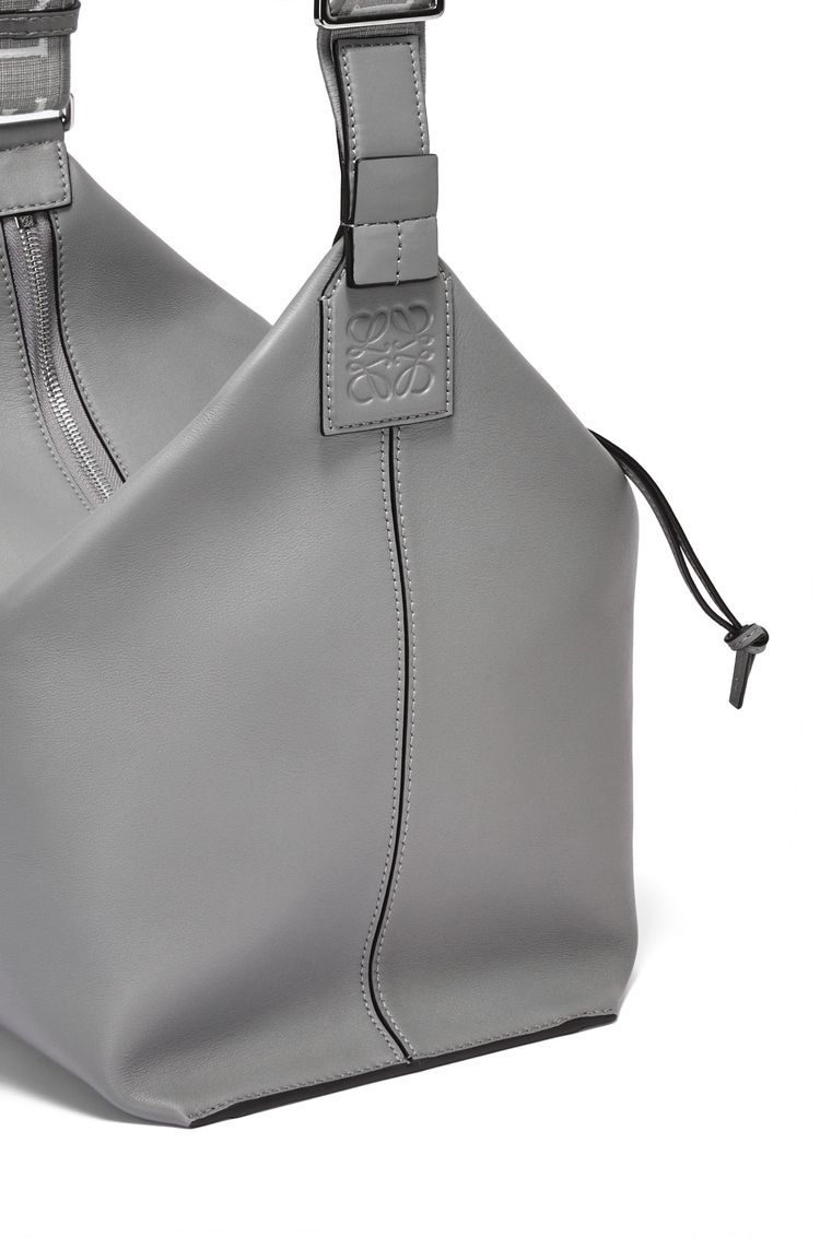 Cubi Crossbody bag in supple smooth calfskin and jacquard