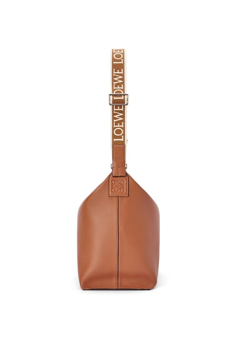 Cubi Crossbody bag in supple smooth calfskin and jacquard