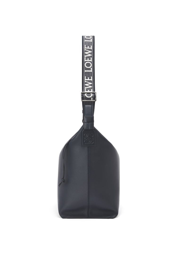 Cubi Crossbody bag in supple smooth calfskin and jacquard