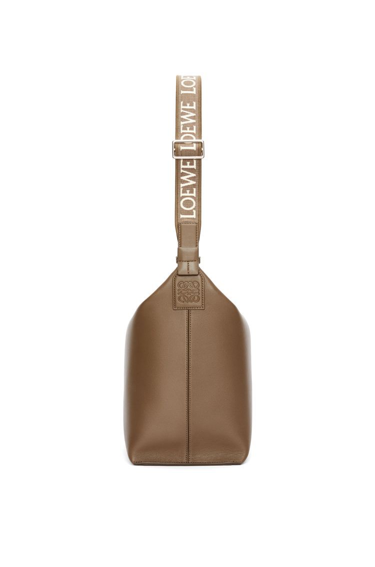 Cubi Crossbody bag in supple smooth calfskin and jacquard