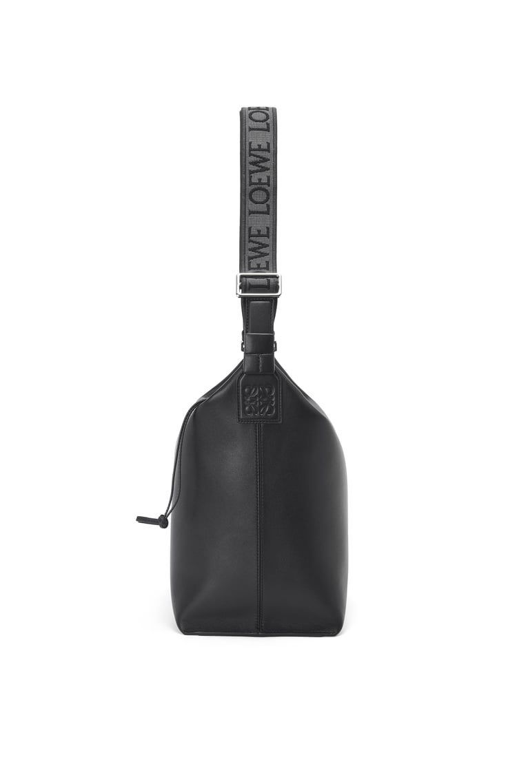 Cubi Crossbody bag in supple smooth calfskin and jacquard