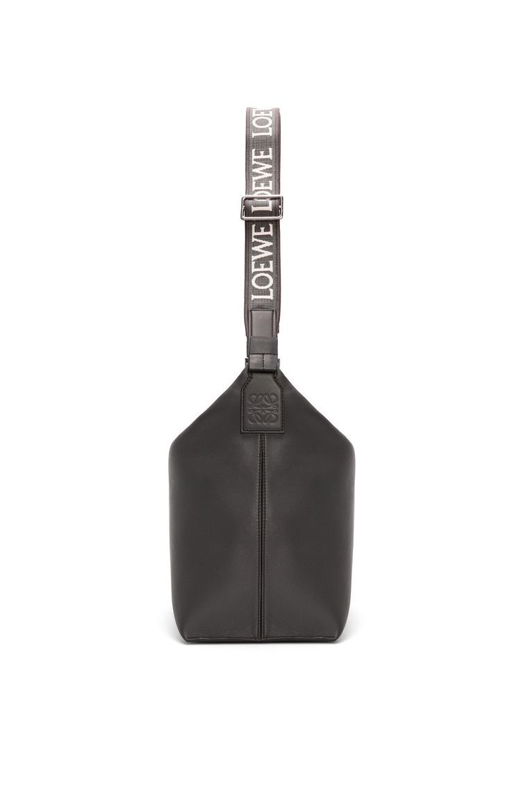 Cubi Crossbody bag in supple smooth calfskin and jacquard