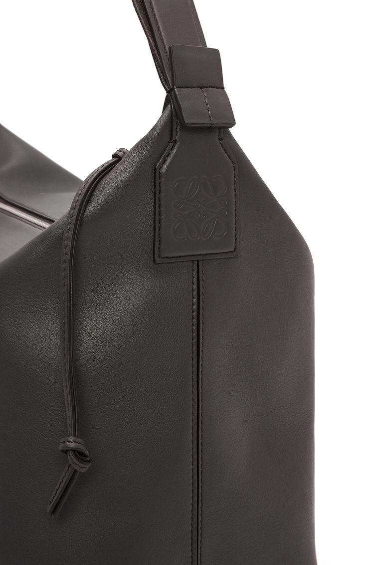 Cubi Crossbody bag in supple smooth calfskin and jacquard