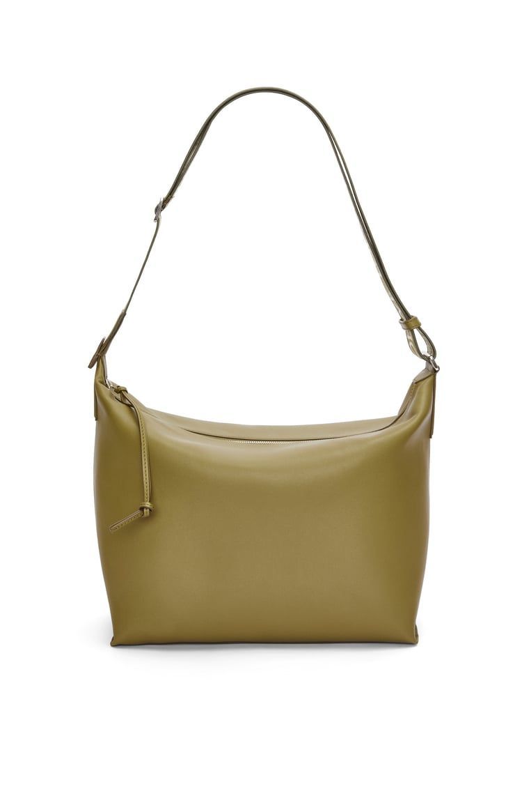 Cubi Crossbody bag in supple smooth calfskin and jacquard