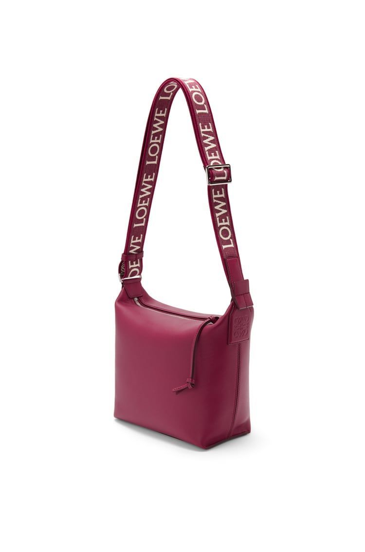 Small Cubi Crossbody bag in supple smooth calfskin and jacquard