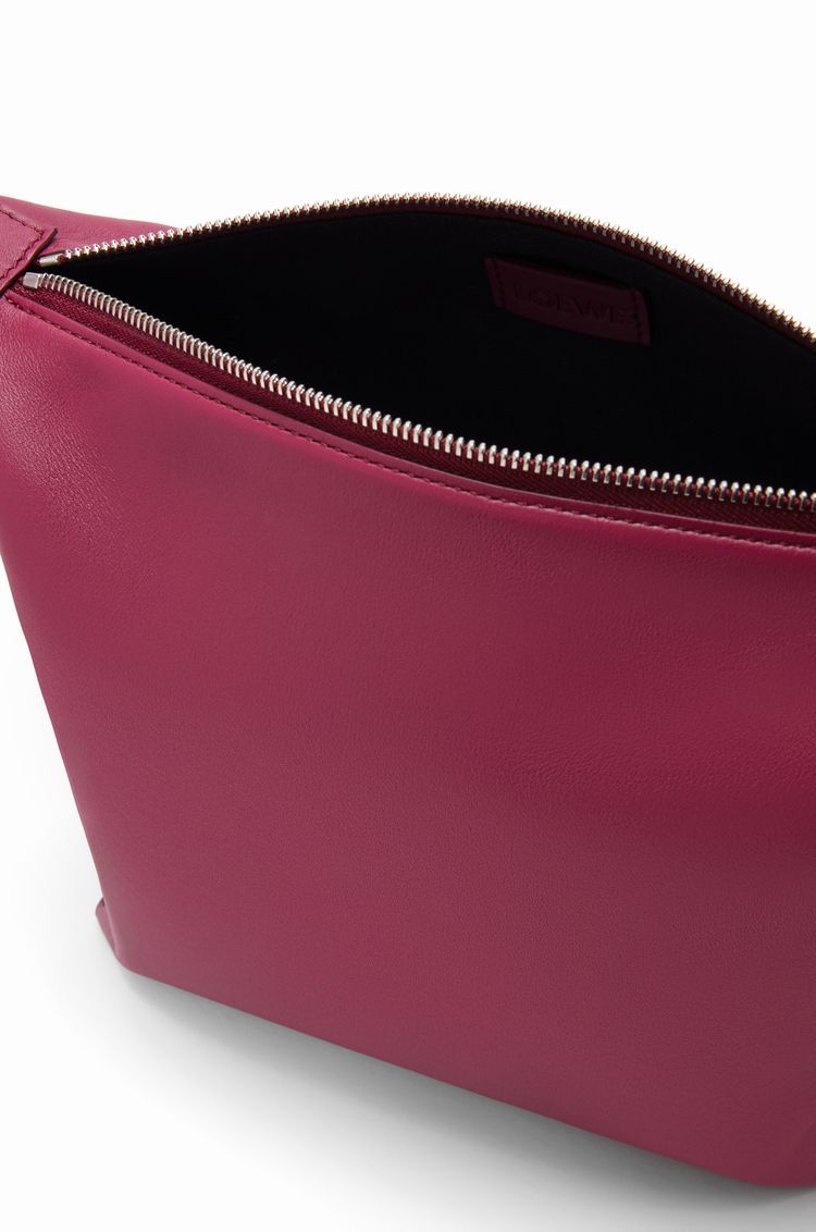 Small Cubi Crossbody bag in supple smooth calfskin and jacquard